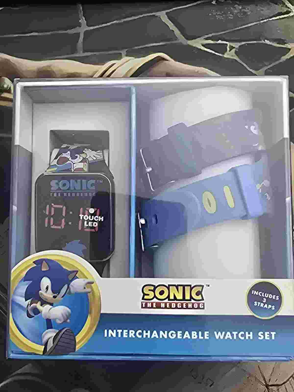 Sonic The Hedgehog Digital Watch New In Box with Extra Straps!!