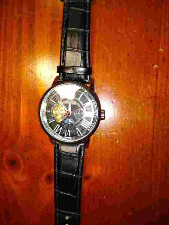 Sewor Open Heart Automatic AMPM 24-hour Men's Watch Working Great