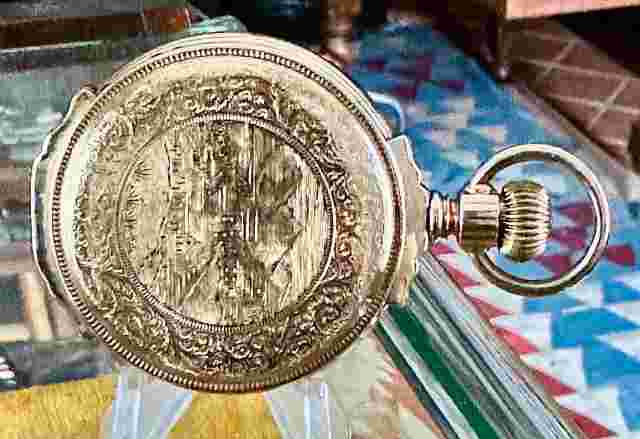 American Waltham Watch Co. 1872 MODEL 14k GOLD BOX HINGED 1885