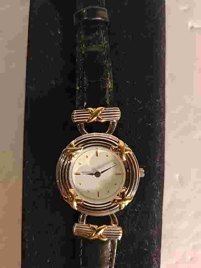 Mary Kay Genuine Leather Quartz Analog Ladies Watch Untested