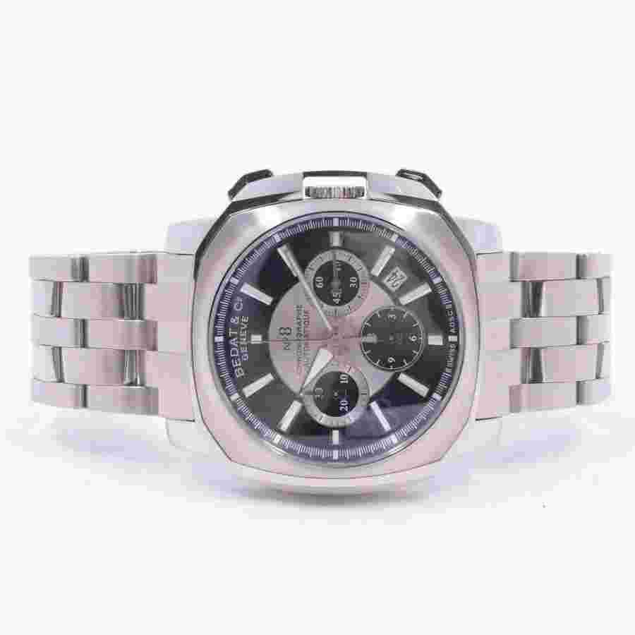 BEDAT & Co. No.8 Chronograph B867.011.311B Automatic Silver Black Mens Watch
