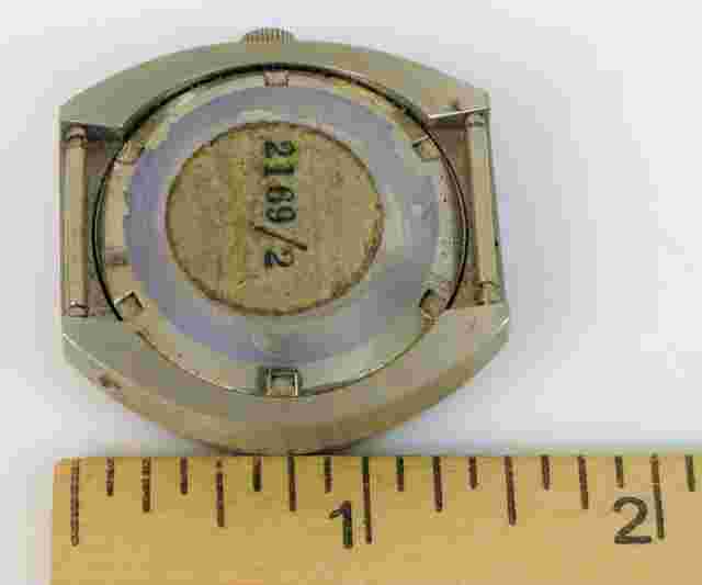 VTG BULOVA CARAVELLE DEVIL DIVER WRISTWATCH CASE NO MOVEMENT BULOVA BLUE BEZEL