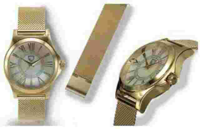 NEW Picard & Cie 9902 Womens Bonita Gold Mesh Bracelet MOP Dial Watch hot classy