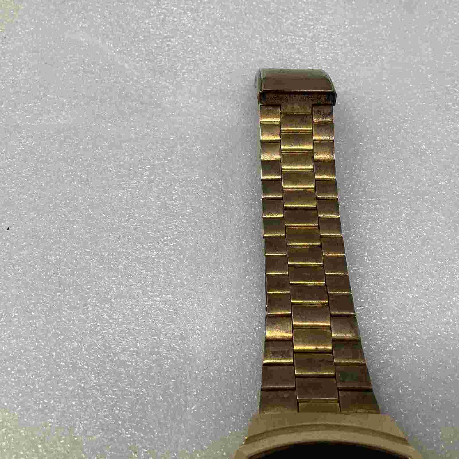 Sanyo Select Vintage Watch Digital Gold Or Brass? Band  W71