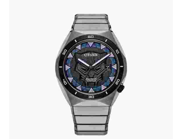 Citizens Marvel Black Panther Eco-Drive Titanium Men’s Watch Water Resistant