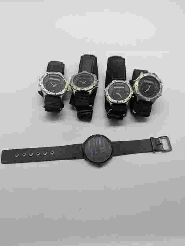 Lot Of 5: 4 Winston Cigarettes Freedom Tour Watches + 1 New Yolako Watch