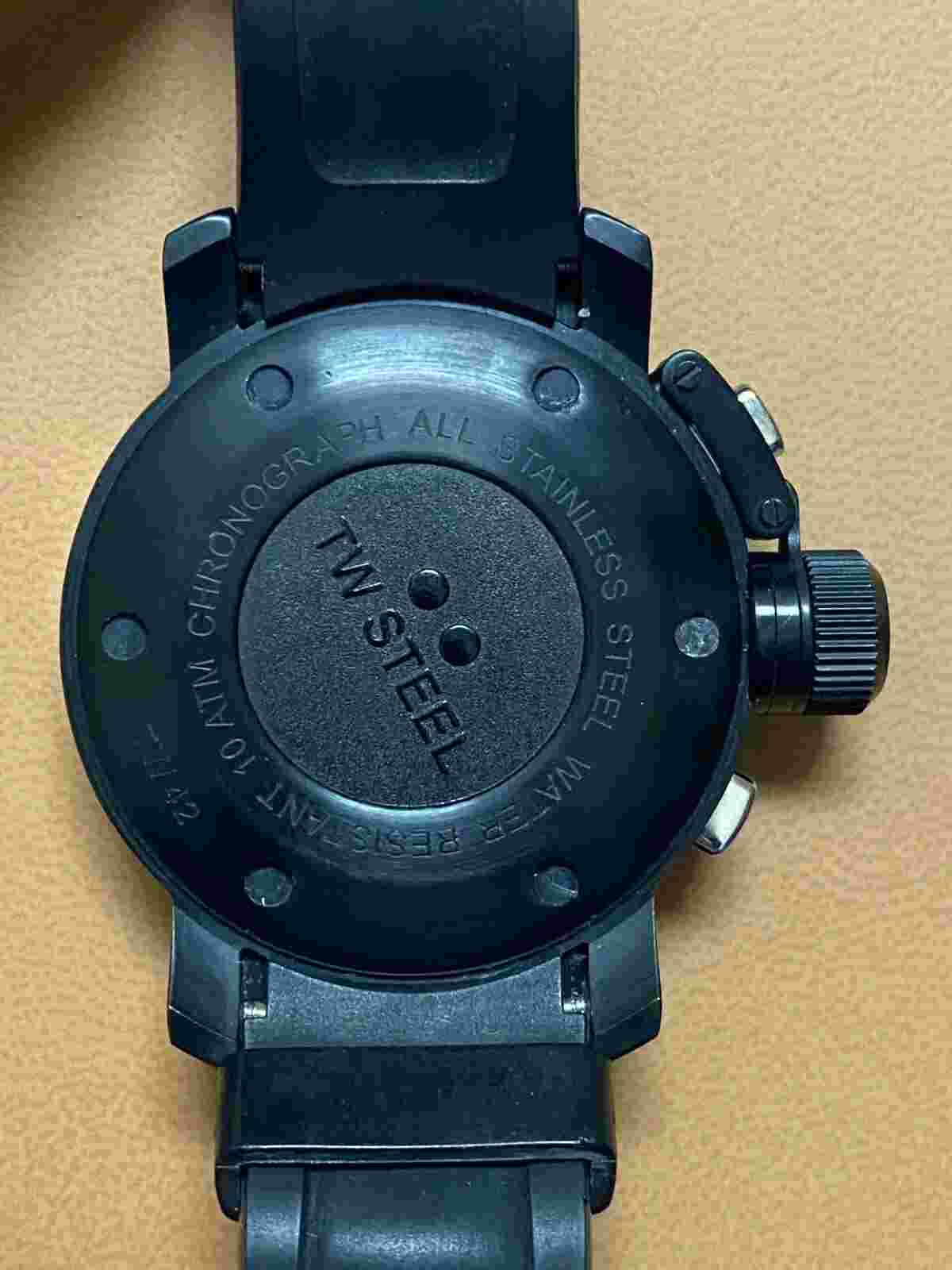 TW Steel TW42 Durable Black Wrist Watch for Men