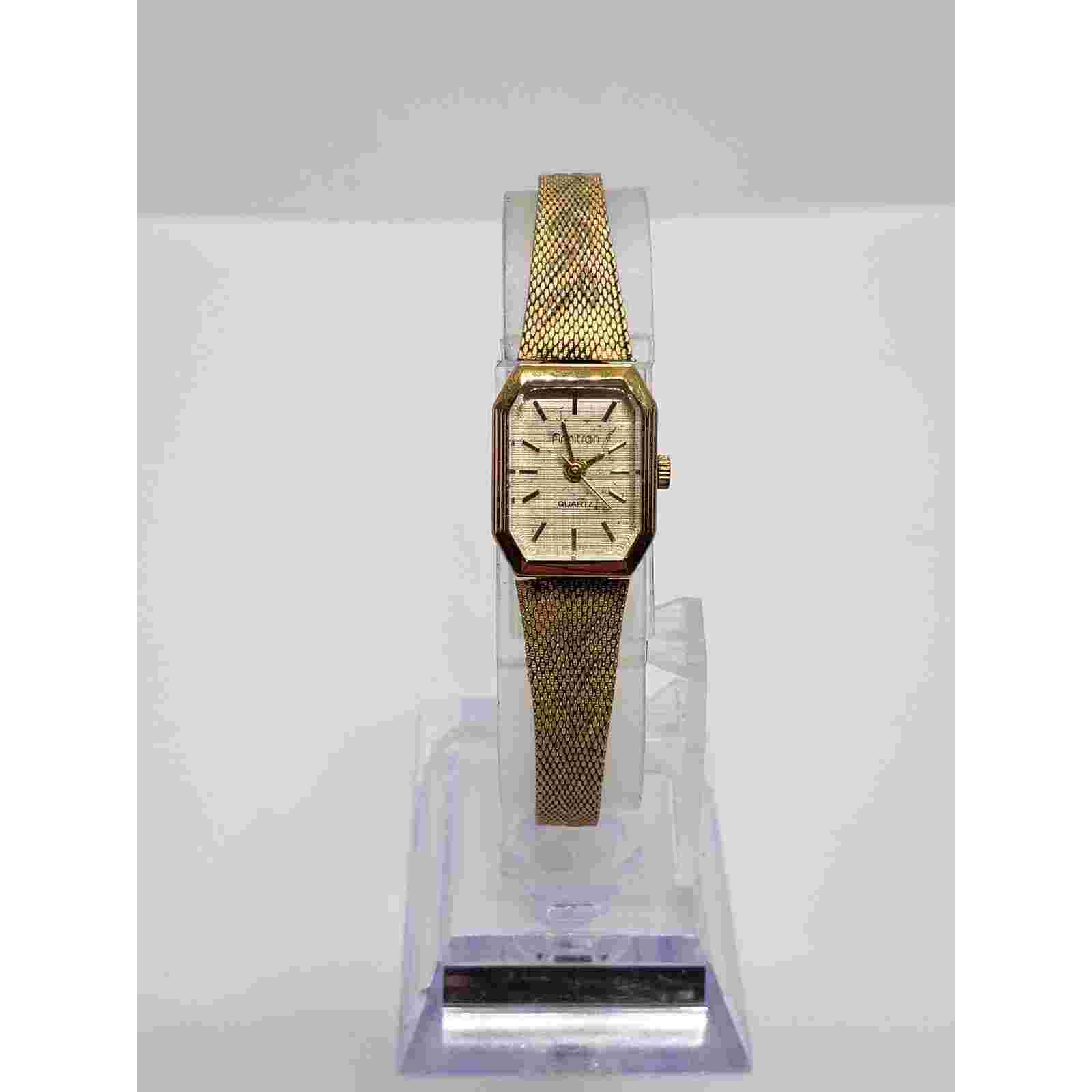Armitron women's watch 25/4136 E927101 Hexagon gold shaped face with gold accent