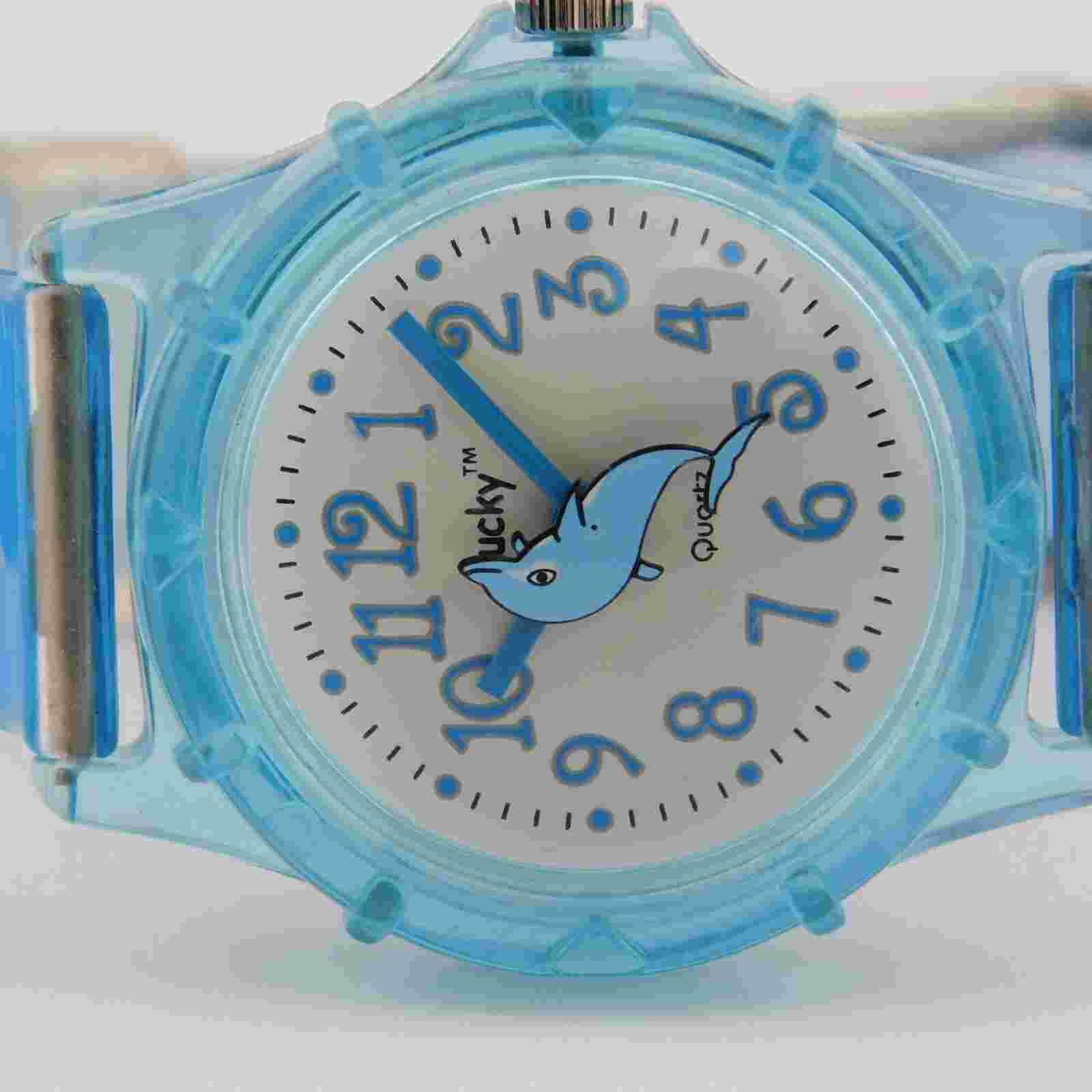 Lucky #LK6174 Dolphin Quartz Analog Kid's Watch New Battery