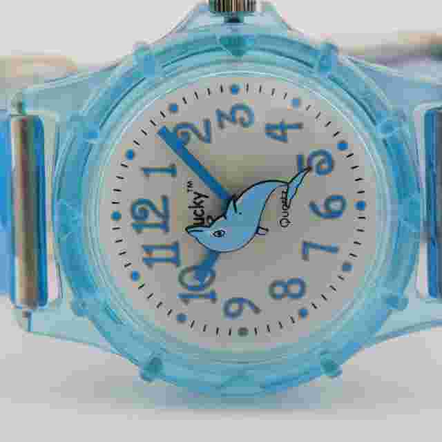 Lucky #LK6174 Dolphin Quartz Analog Kid's Watch New Battery