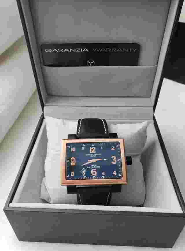 Montres De Luxe 16:9 estremo Black Rose Gold Quartz Dial Watch NEW in  Box