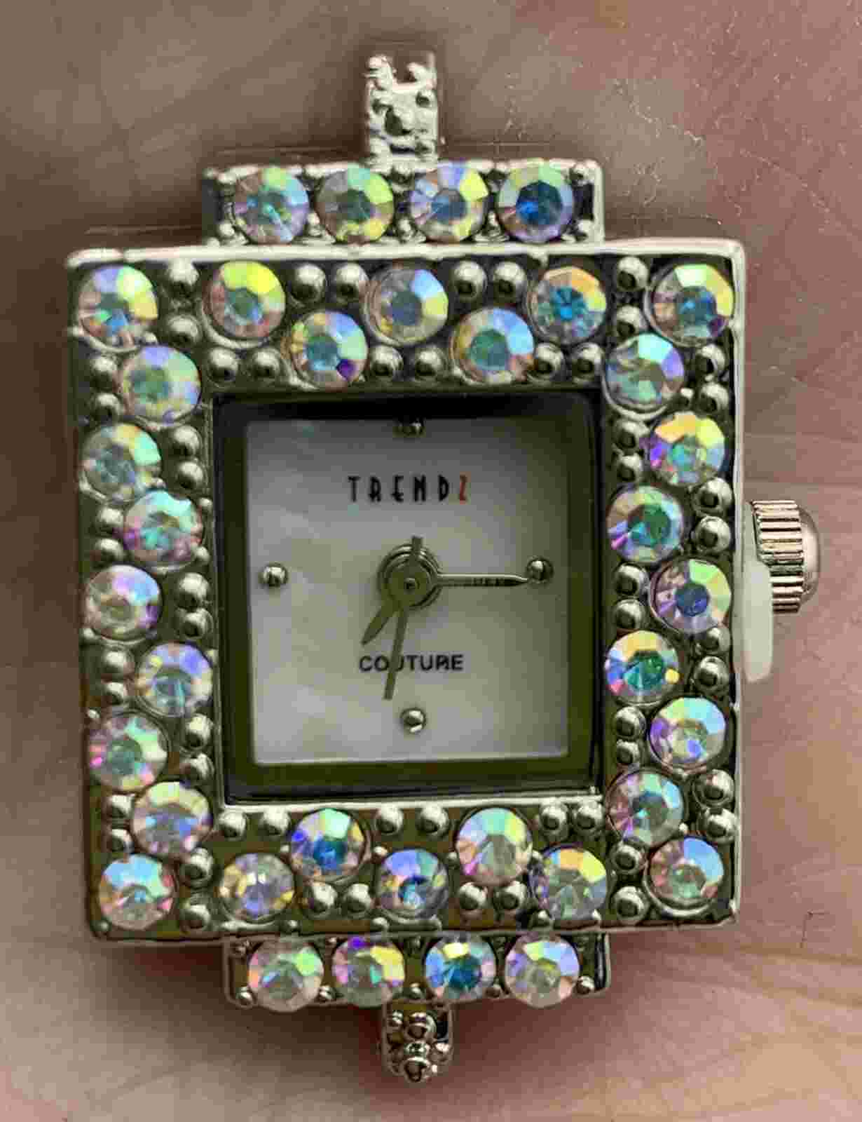 New TRENDZ WATCH FACE w/AUSTRIAN CRYSTALS Retail $15.80-Design Own Watch