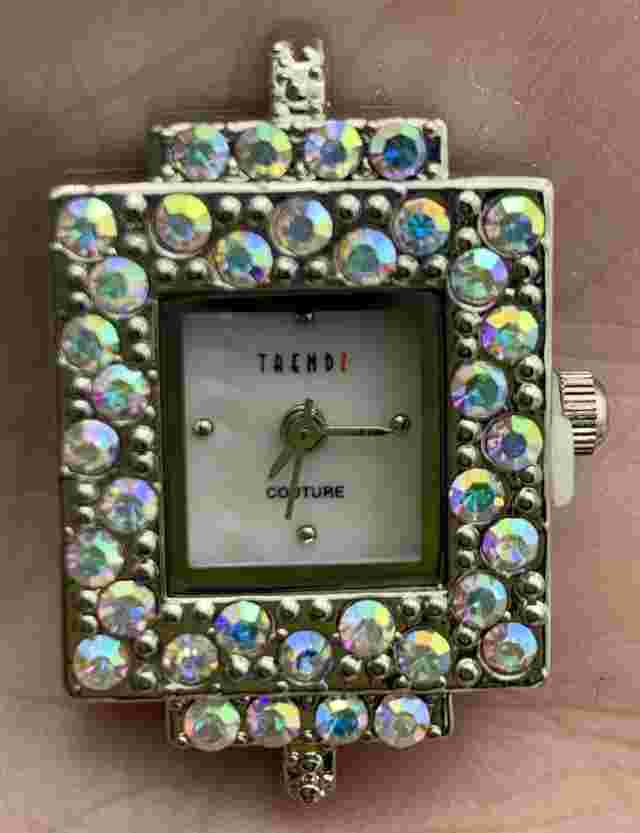 New TRENDZ WATCH FACE w/AUSTRIAN CRYSTALS Retail $15.80-Design Own Watch