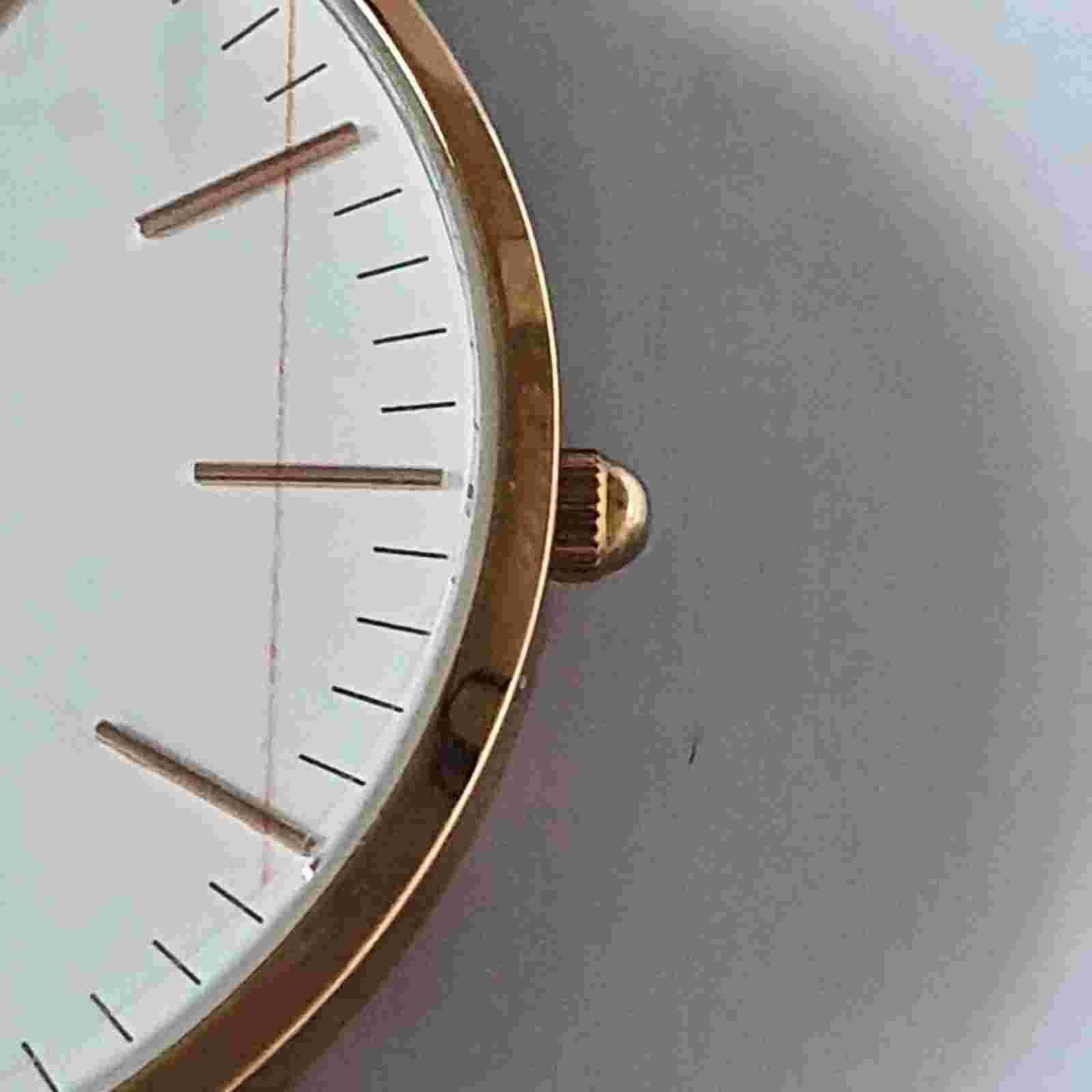 NEW  Daniel Wellington Watch Rose Gold Plated Leather Band Battery Opperated