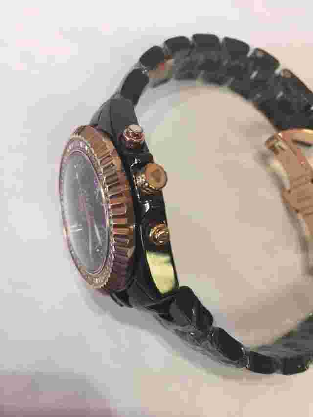 1.25t Techno by JPM Ladies Diamond Black Ceramic Watch Joe Rodeo Aqua Master115S