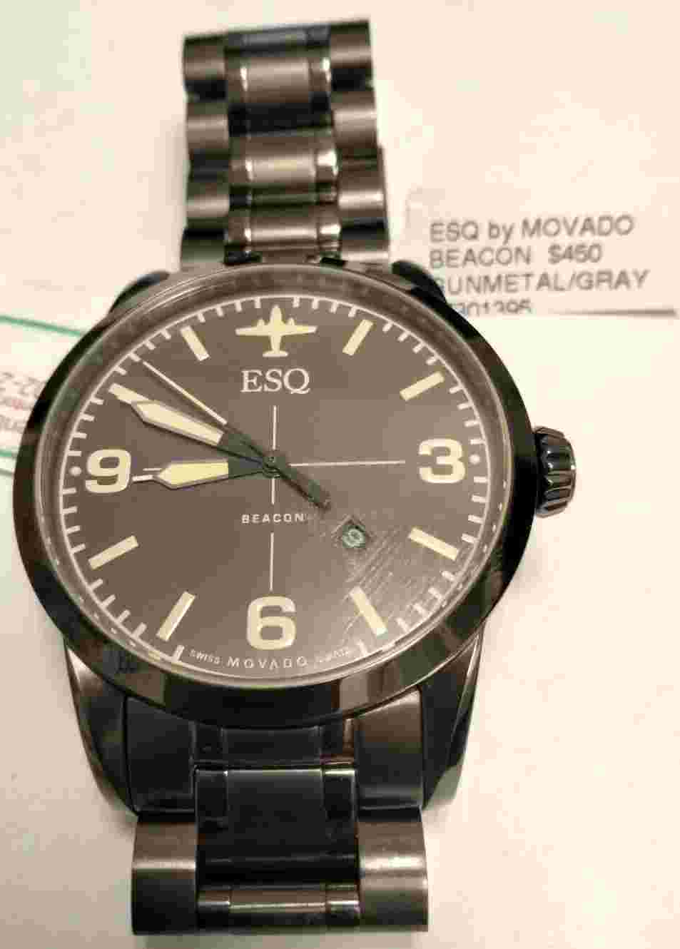 ESQ Beacon ES.02.1.34.5616 WR 50m Brown dial mens watch