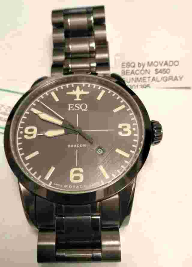 ESQ Beacon ES.02.1.34.5616 WR 50m Brown dial mens watch