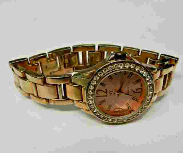 New York & Company Rosegold tone with rhinestone lady's watch/wristwatch