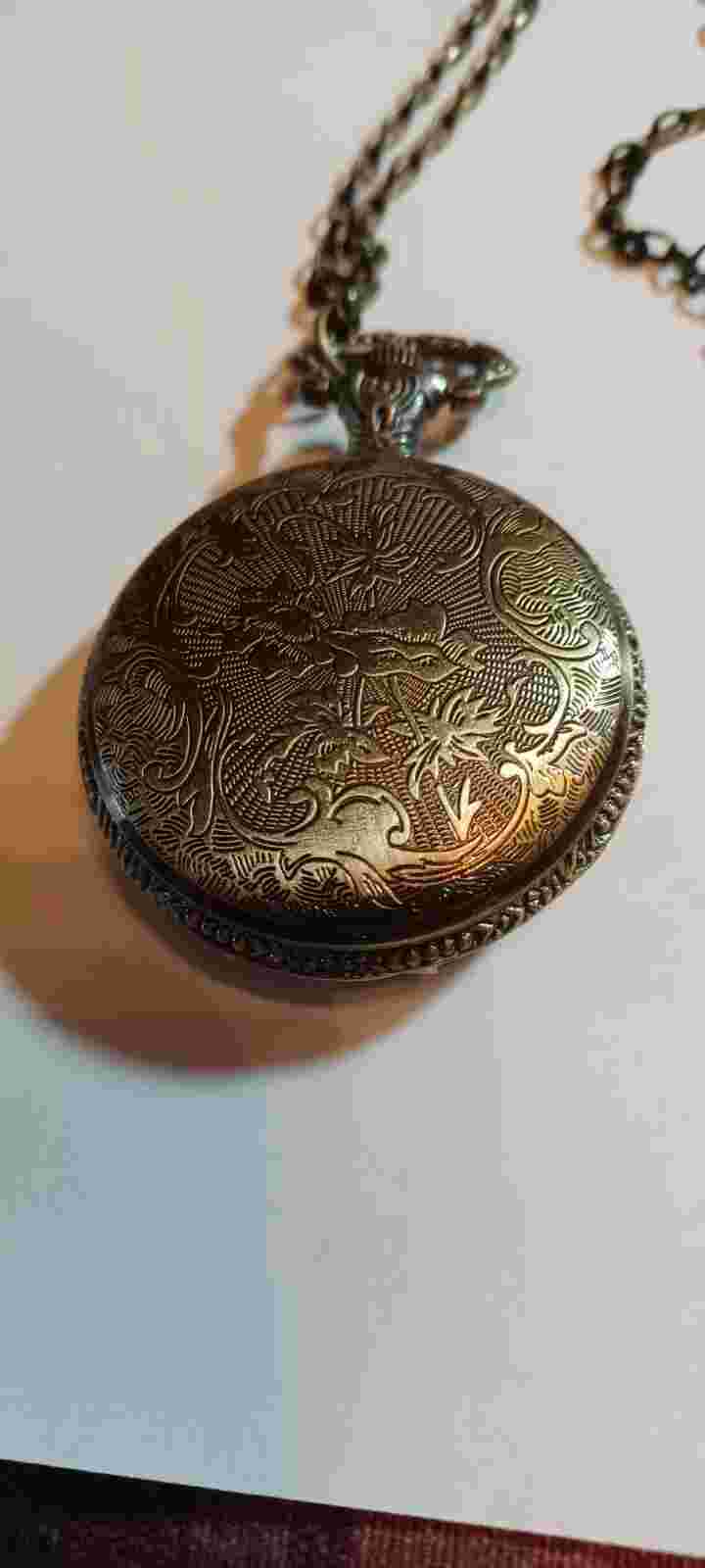 Decree By Mzb Enameled Owl Pocket/ Pendant Watch