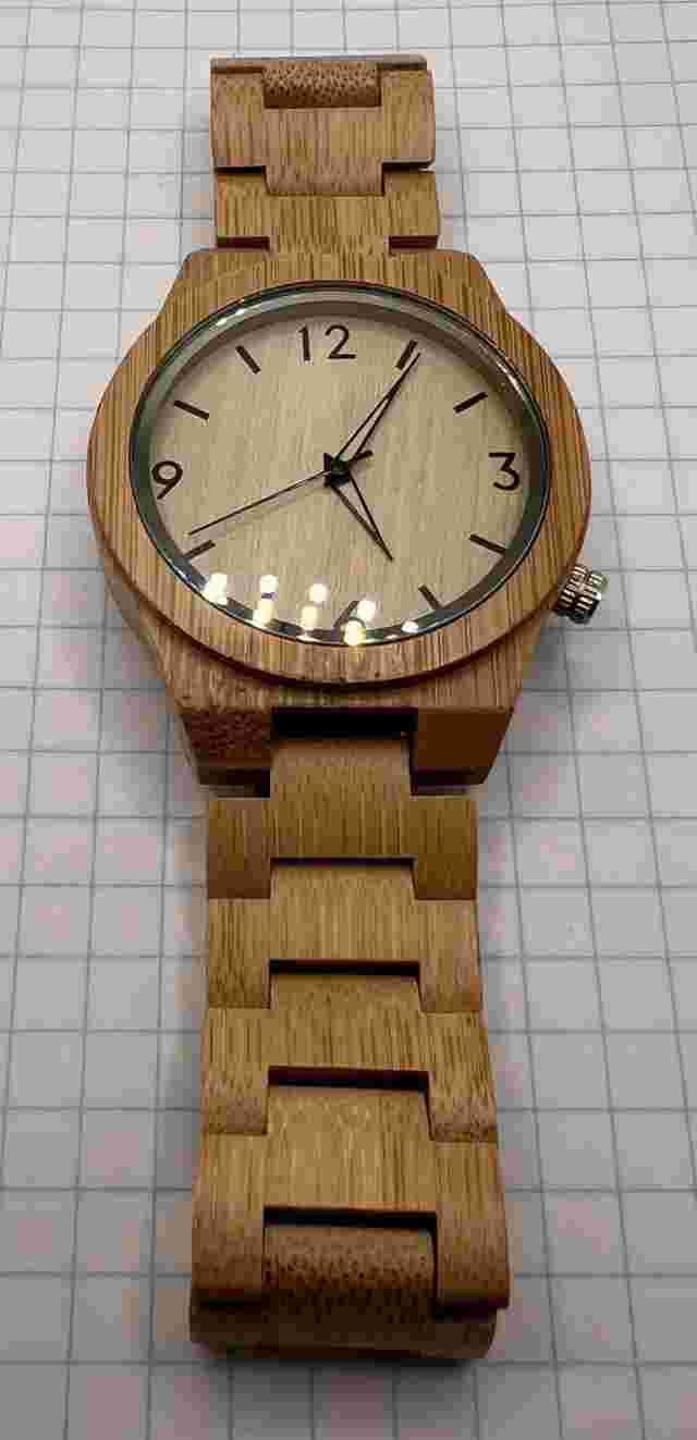 BOBO BIRD D27 Men's Bamboo Wood Quartz Watch
