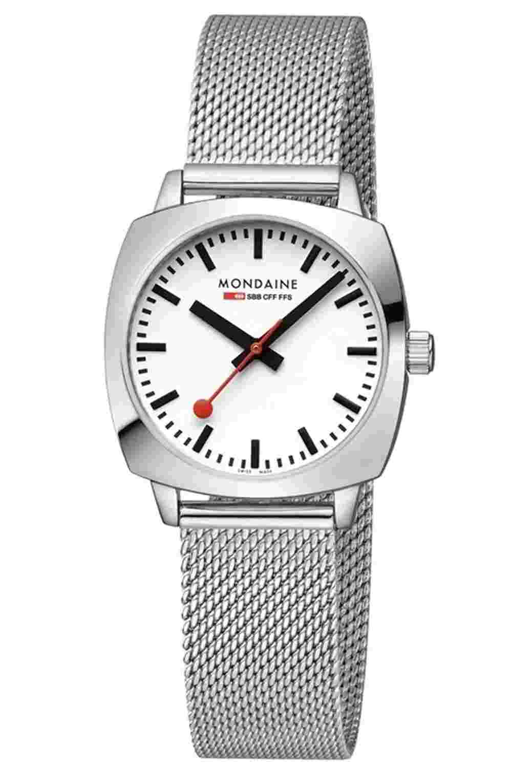Mondaine Women's Watch Petite Cushion Milanese Band 31 mm MSL.31110.SM