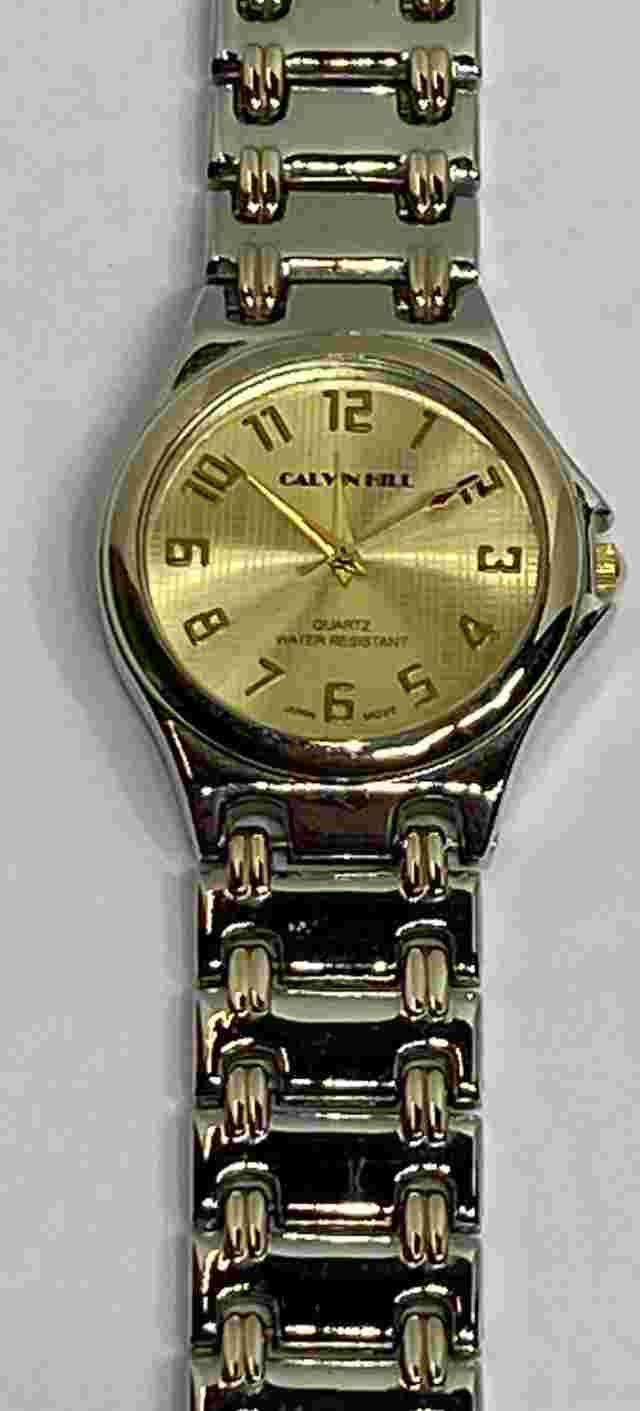 Calvin Hill Quartz Wrist Watch Stainless Steel Back Water Resistant Japan Movt.