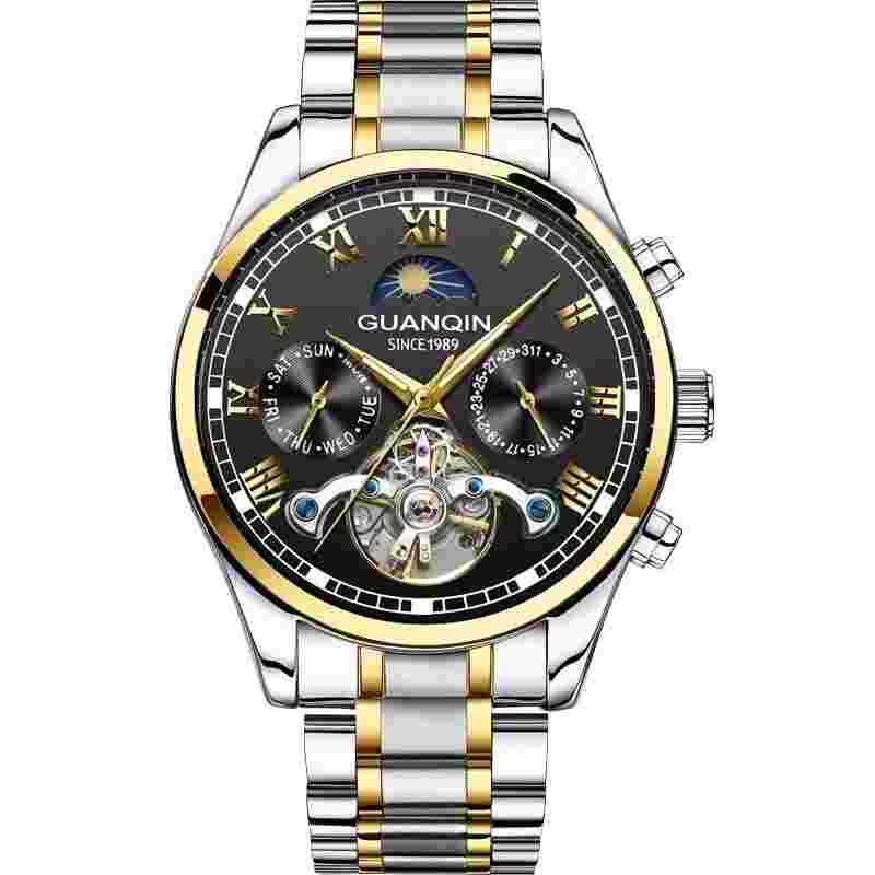 40mm GUANQIN Automatic Mechanical Dive 30M Waterproof Sapphire Tourbillon Watch