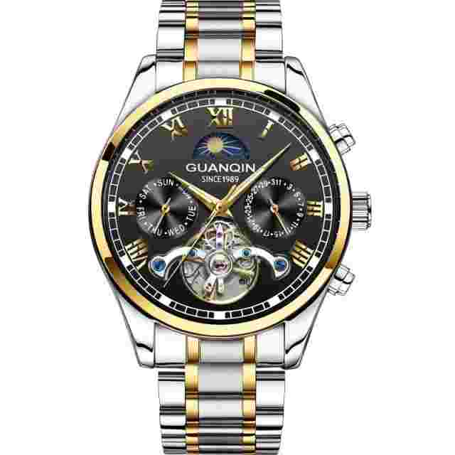 40mm GUANQIN Automatic Mechanical Dive 30M Waterproof Sapphire Tourbillon Watch