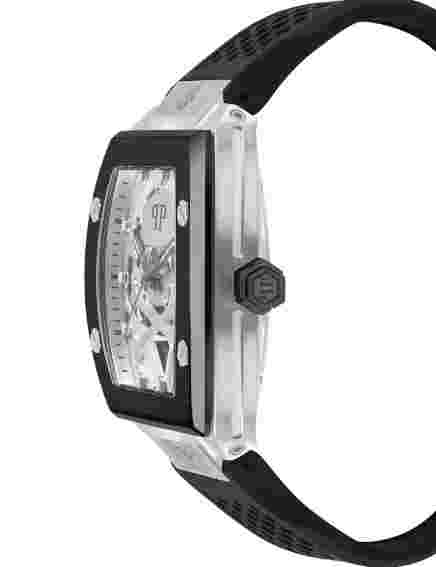 Philipp Plein Automatic White Dial Black Silicone Strap Men’s Watch PWBAA2023