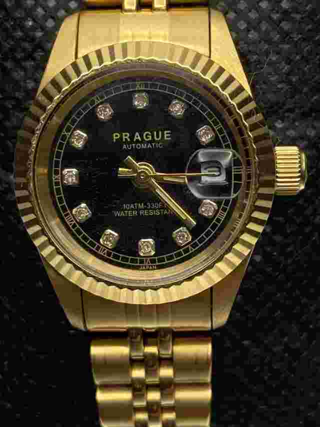 Prague Automatic Water Resistant 10 ATM Genuine Diamond Women’s Watch