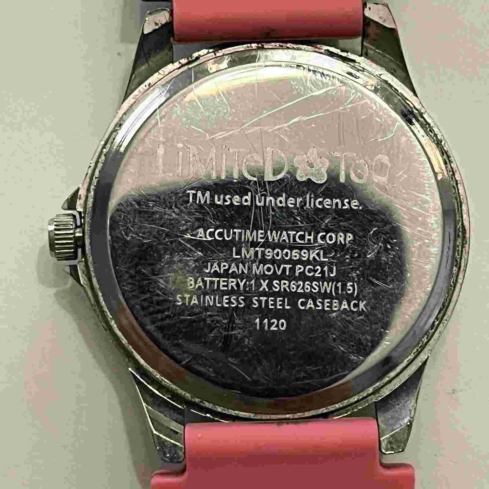 Limited Too Emoji Watch with Colorful Band, Adjustable 7.5” 33mm