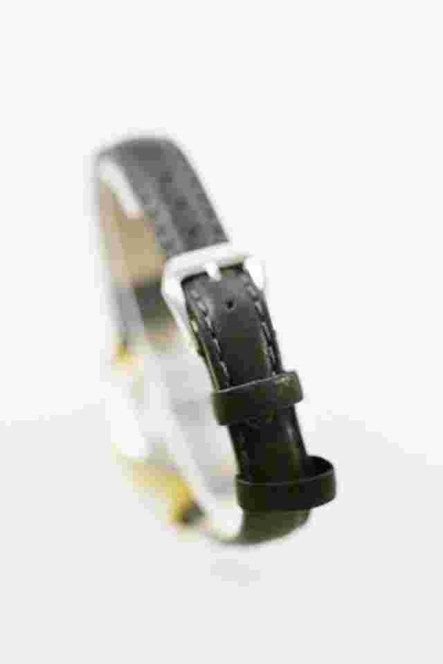 LA Express Watch Womens Date Stainless Gold Silver Black Leather 30m Quartz