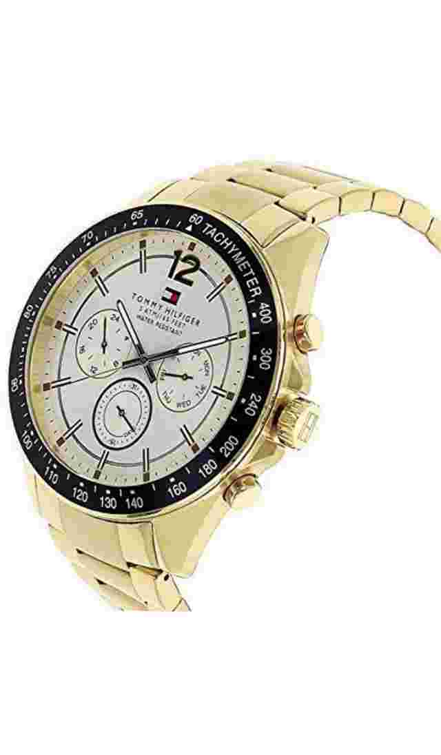 Tommy Hilfiger Mens Quartz Watch, multi dial Display and Stainless Steel Strap
