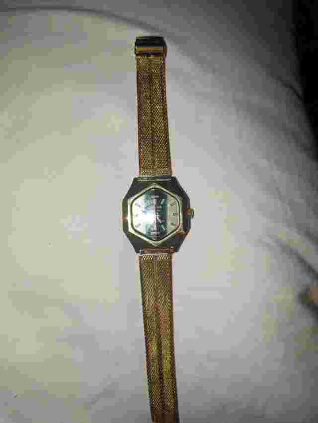 Extremely Rare Mens Kronotron Electra Swiss Made Green Dial