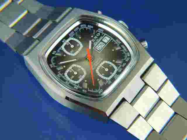 Zeno Automatic Chronograph Watch Valjoux 7750 Watch NOS 1990S Vintage Rare