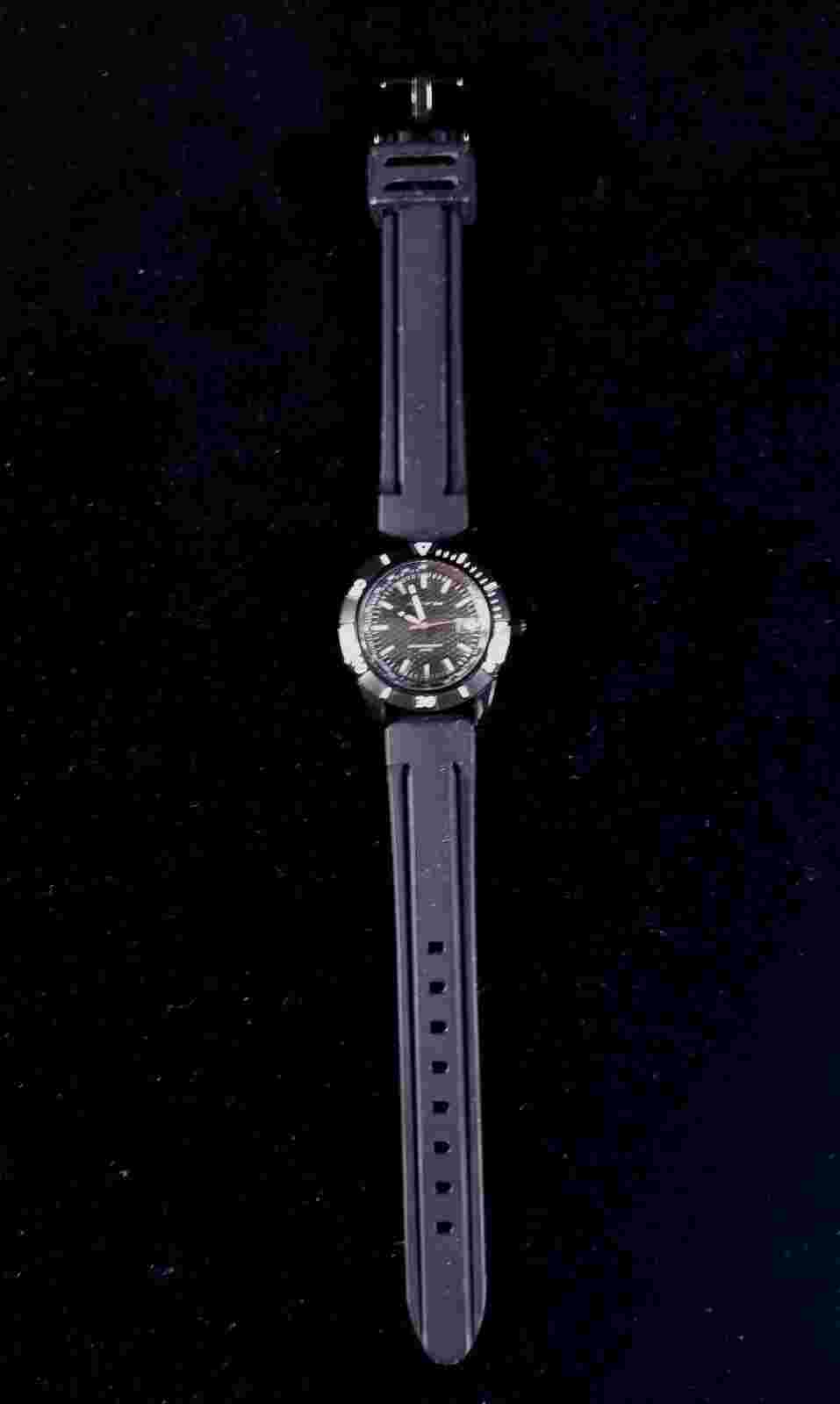 Womens Epoch Watch Tachymeter Water Resistant To 165 Feet Silicone Band Running
