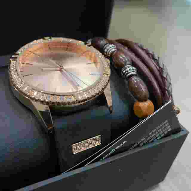 Sean John Men's Watch & 316L Stainless Steel Bracelet Rose Gold Bezel SJ50896001