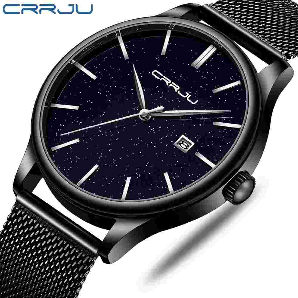 Luxury Men Watches Mens Steel Watches Casual Dress Waterproof Quartz Wristwatch