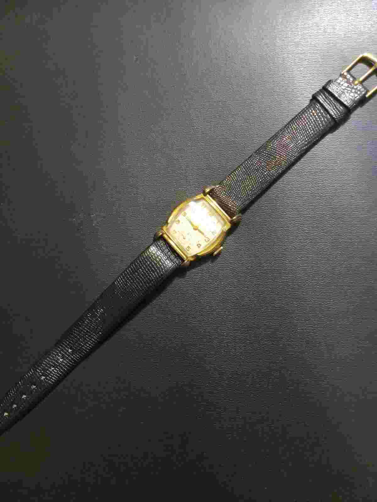 Vintage Crosby Mens Wristwatch 7 Jewels For Parts Not Running