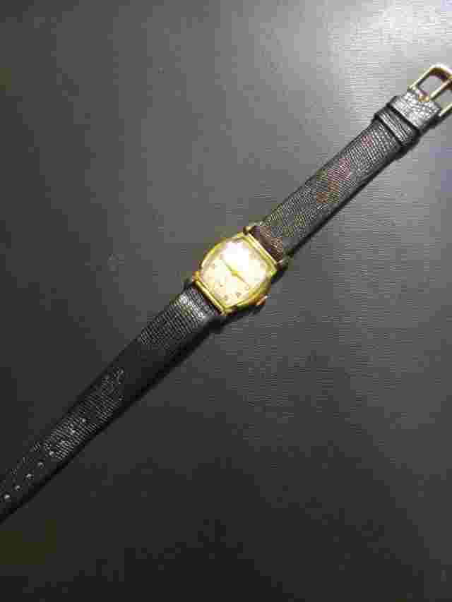 Vintage Crosby Mens Wristwatch 7 Jewels For Parts Not Running