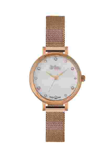 Leecooper Watch LC06530.420 Fine Ladies Wrist Milanaise-Band Rosegold-Farbig