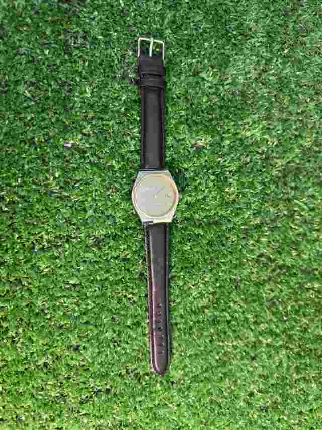 1960's Vintage Felca Watch Manaul Wind Gray 36mm Gents Swiss Made 17 Jewels Rare
