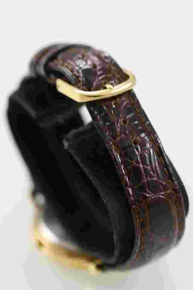 Phasar Men Watch Gold Stainless Steel Leather Brown Battery Water Re Date Quartz