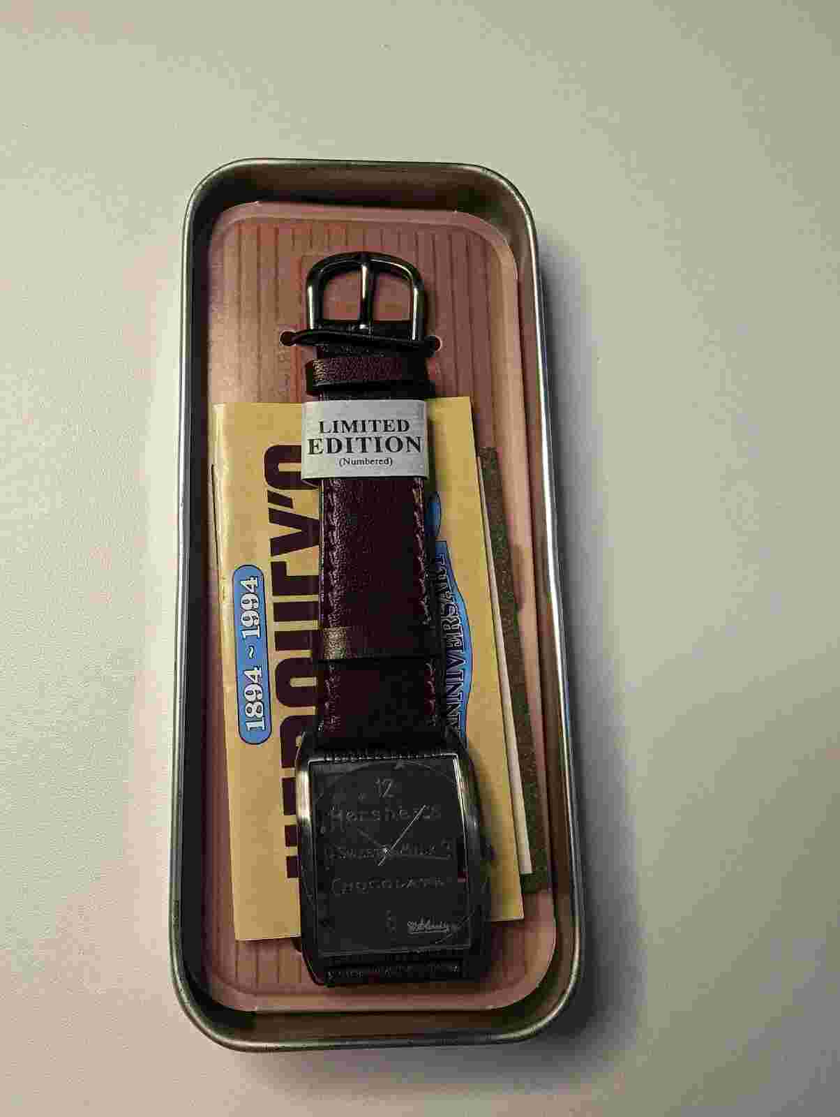 HERSHEY'S CHOCOLATE Limited Edition Commemorative Watch Excellent Condition NIB