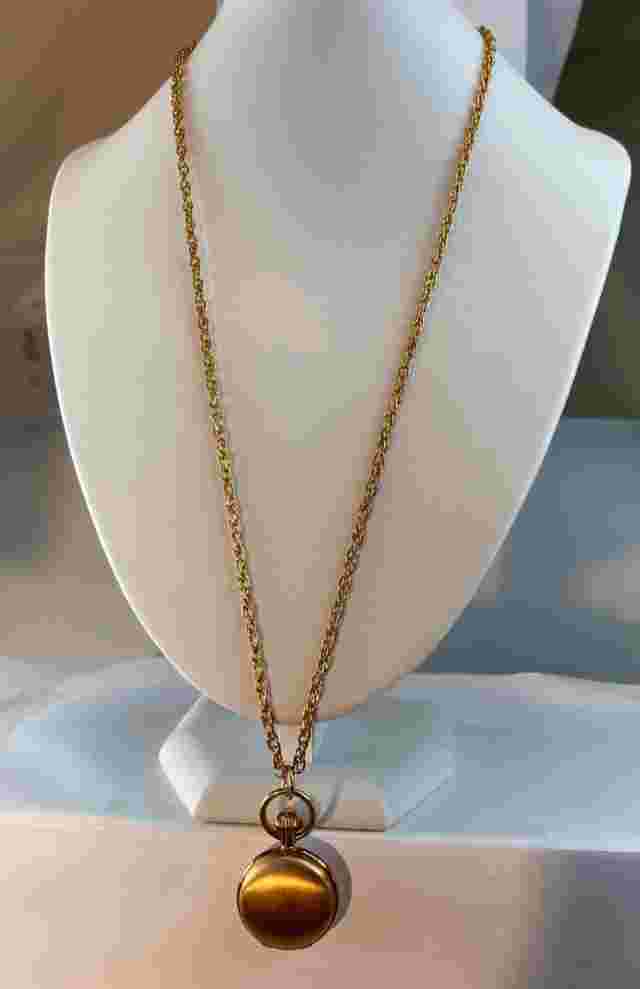 Pedre Vintage Petite Swiss Made Mechanical Gold-Tone Pendant Watch. Works Great!