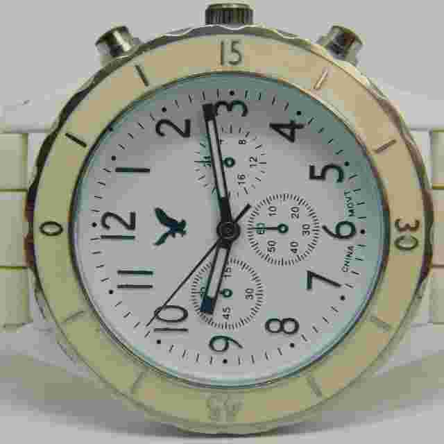 American Eagle Outfitters 14633 White Tone Quartz Women's Watch New Battery