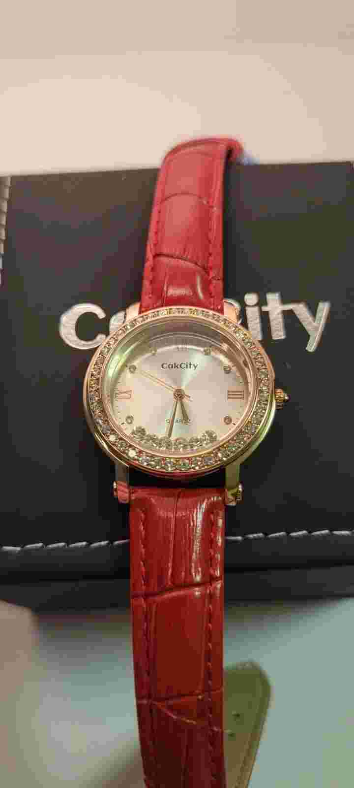 CakCity Ladies Quartz Watch RED 🔥 🔥 🔥