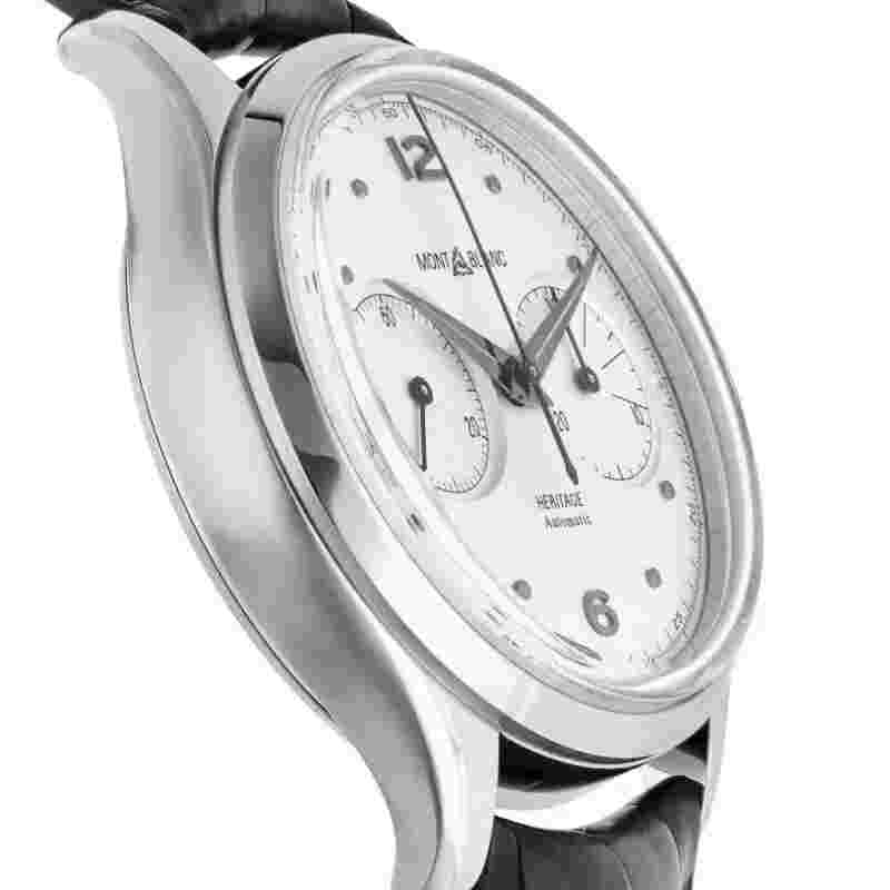 Montblanc Watch Heritage Monopusher Chronograph 42mm Grey Alligator 119951