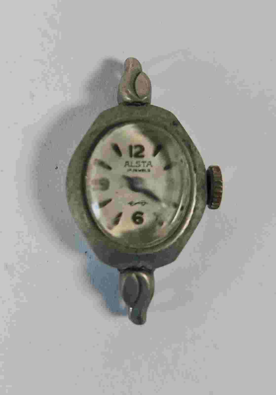 Vintage Alsta Women's Cocktail Watch Wind-Up 16mm - Runs, Needs Servicing