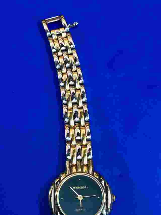 McGregor gold and silver toned women's classic watch - new battery, working well